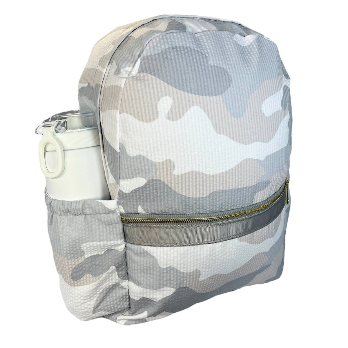 Snow Camo Seersucker Medium Backpack