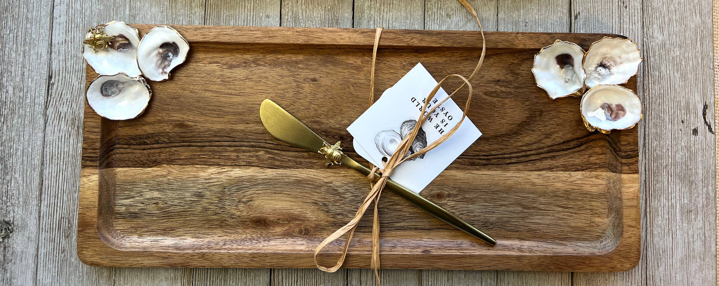 Oyster Wood Tray