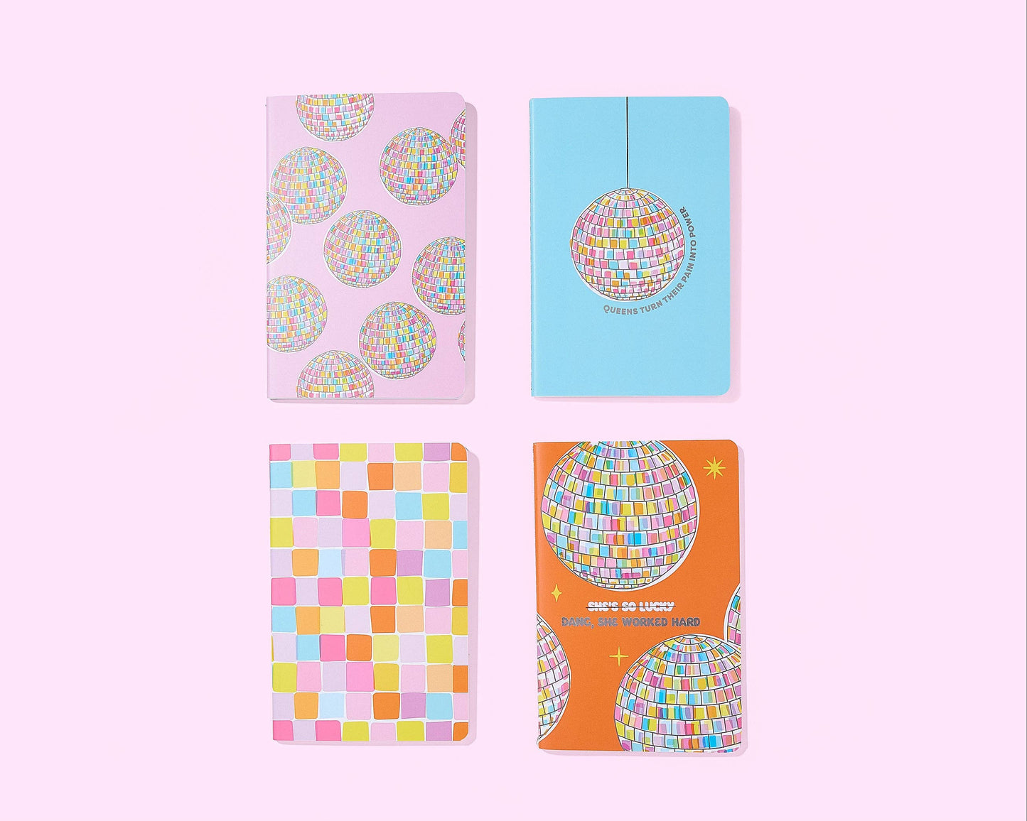 Disco Ball Mini Notebook Set