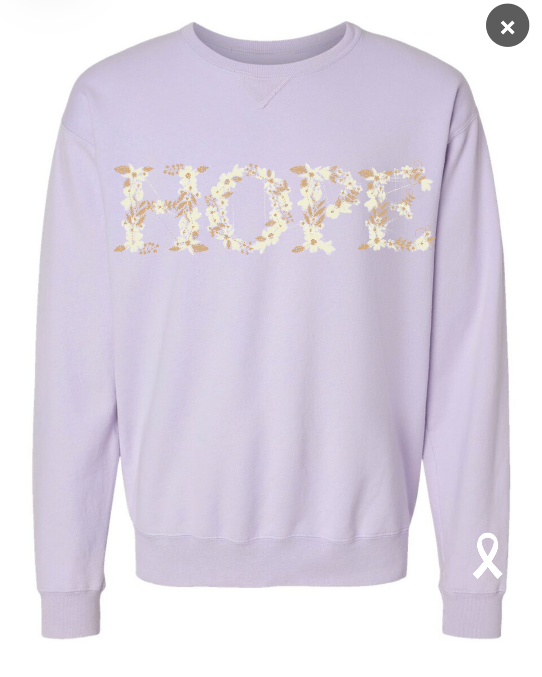 HOPE Floral Crewneck Sweatshirt - Premium