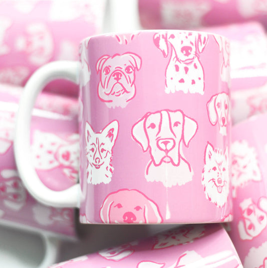 Pink Dogs Coffee Mug