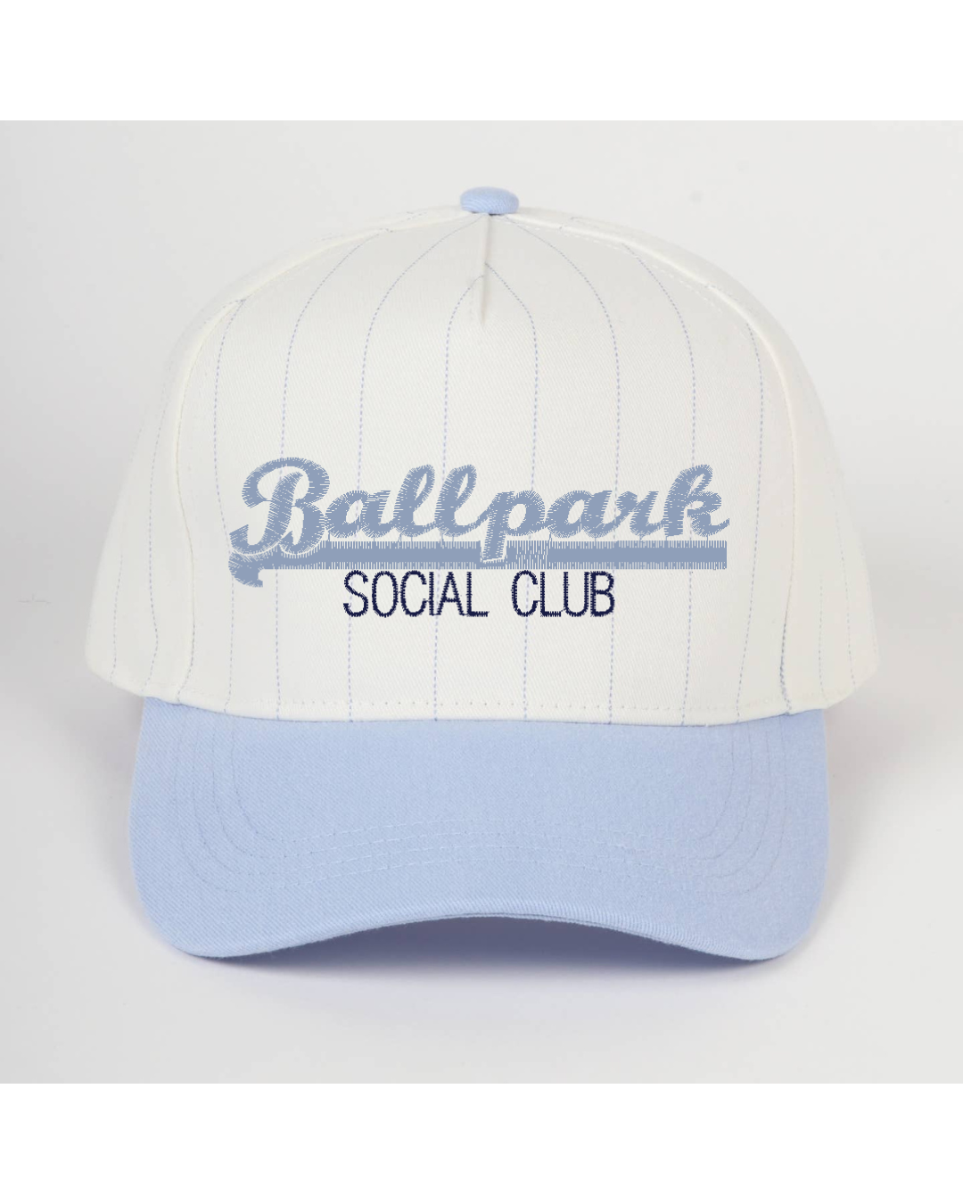 Custom Embroidered Pinstripe Baseball Cap