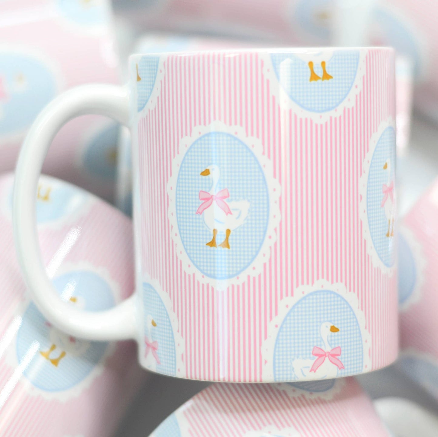 Seersucker Coquette Goose Coffee Mug