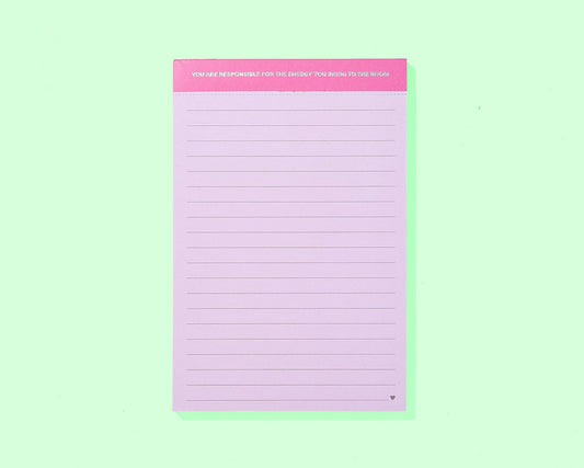 Energy Large Notepad