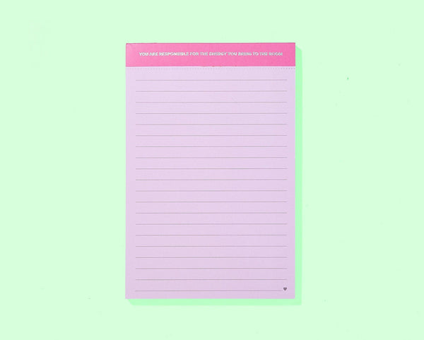 Energy Large Notepad