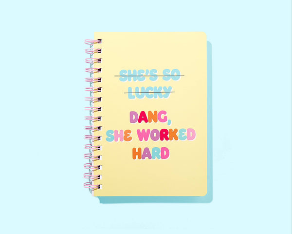 She Worked Hard Spiral Notebook