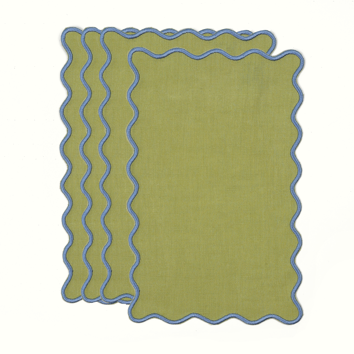 Chartreuse Linen Rectangle Cocktail Napkins