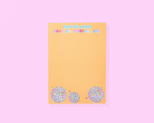 Disco Ball Notepad with Magnet