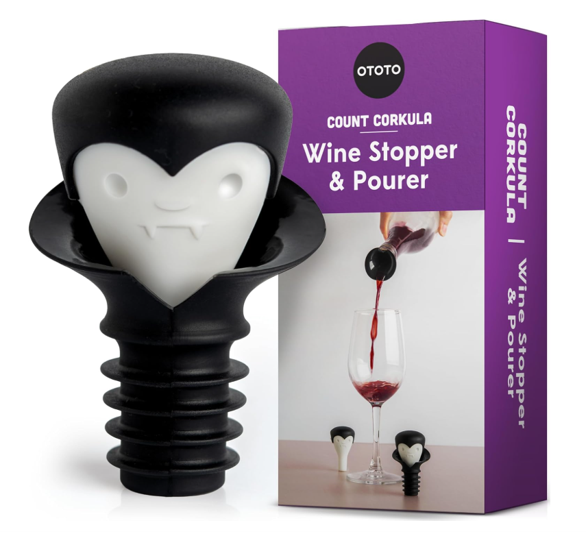 Count Corkula 2-in-1 Wine Stopper and Pourer