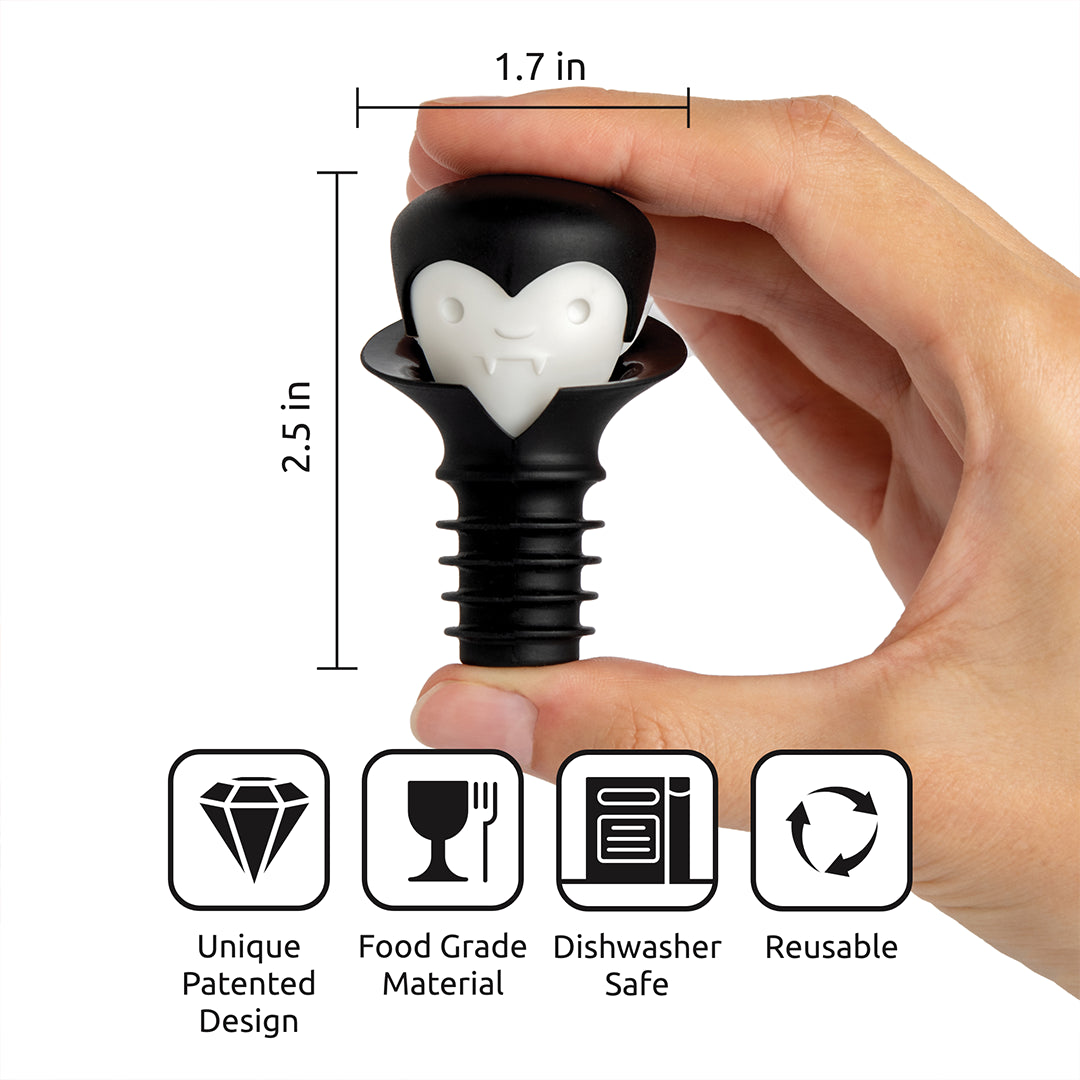 Count Corkula 2-in-1 Wine Stopper and Pourer