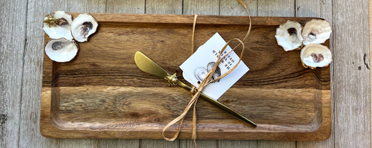 Oyster Wood Tray