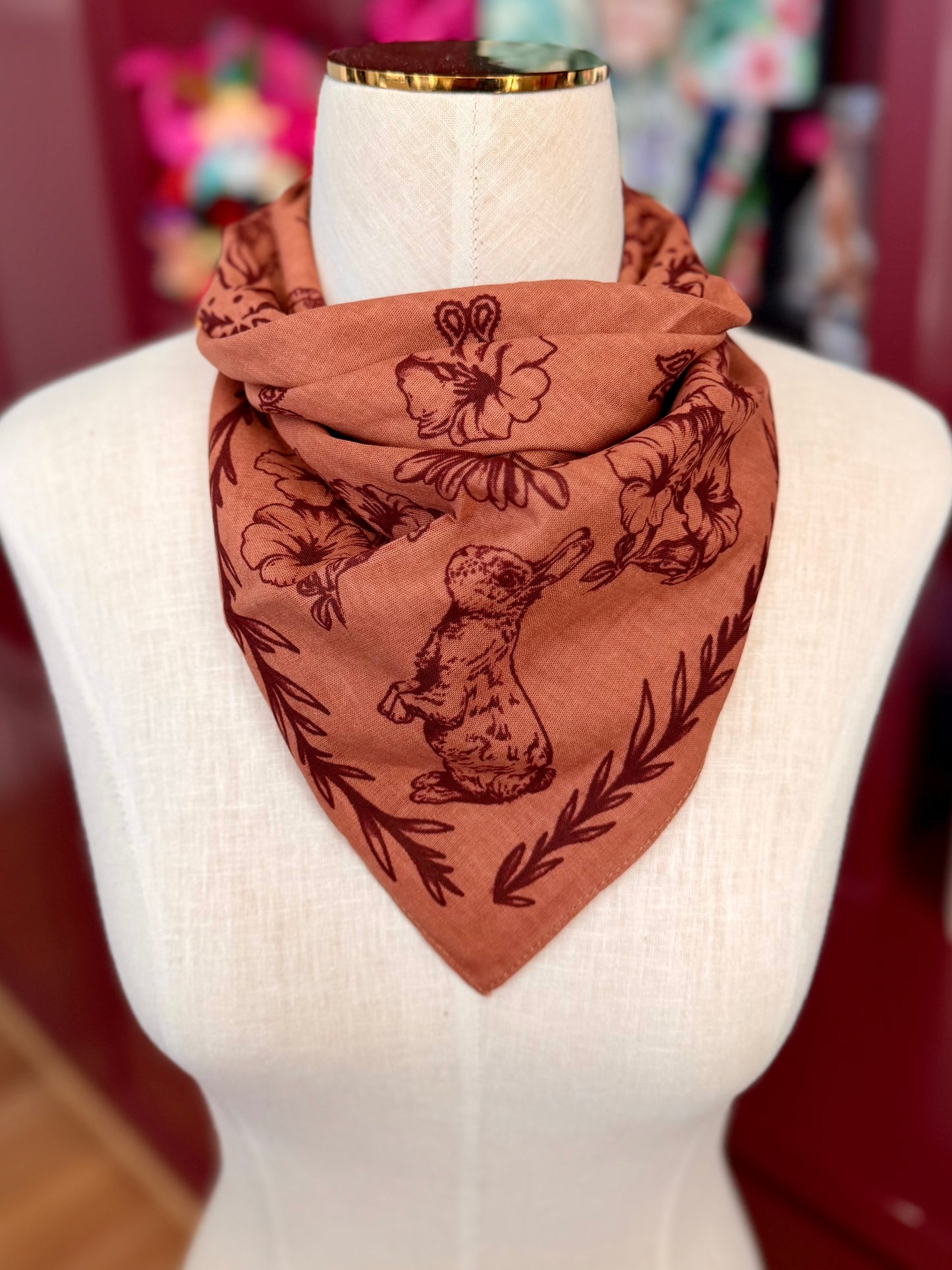 Classic Paisley & Floral 100% Cotton Bandana
