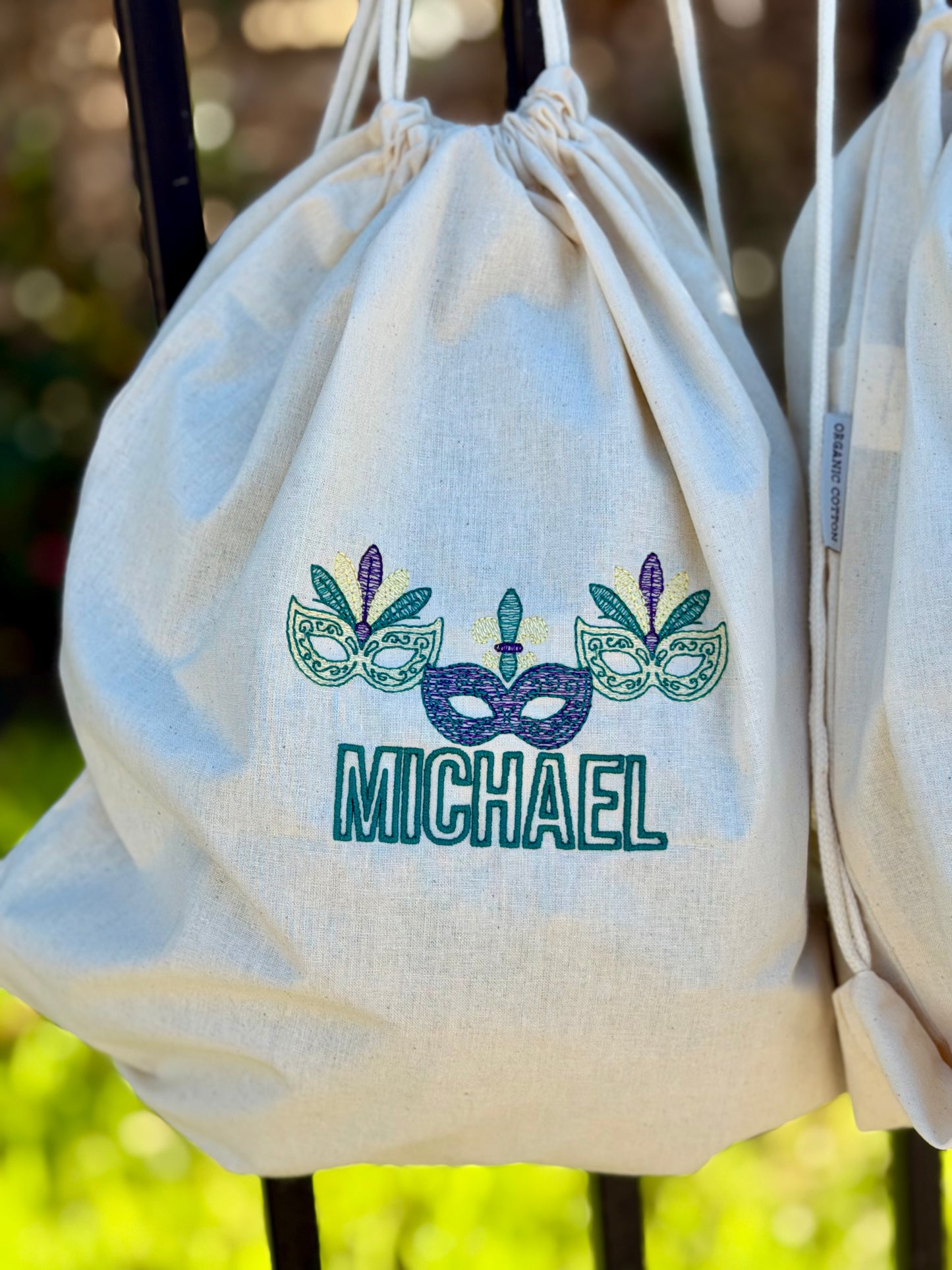 Mardi Gras Drawstring Backpack