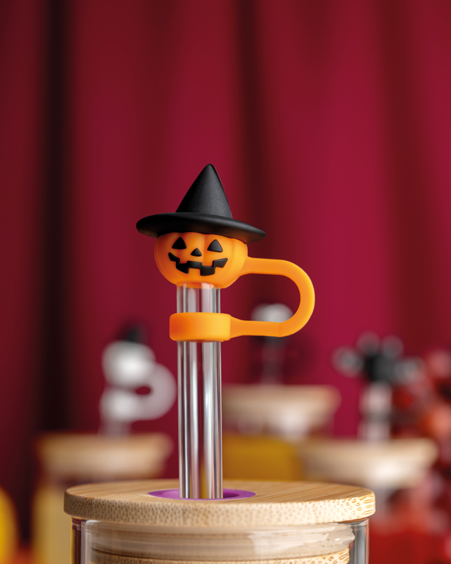 Boo Team Halloween Straw Topper Set