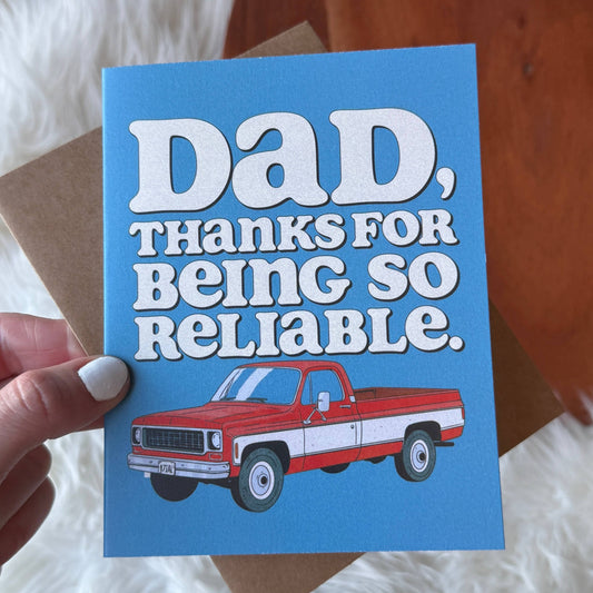 Reliable Truck Father's Day Card