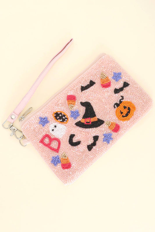 Boo Halloween Wristlet