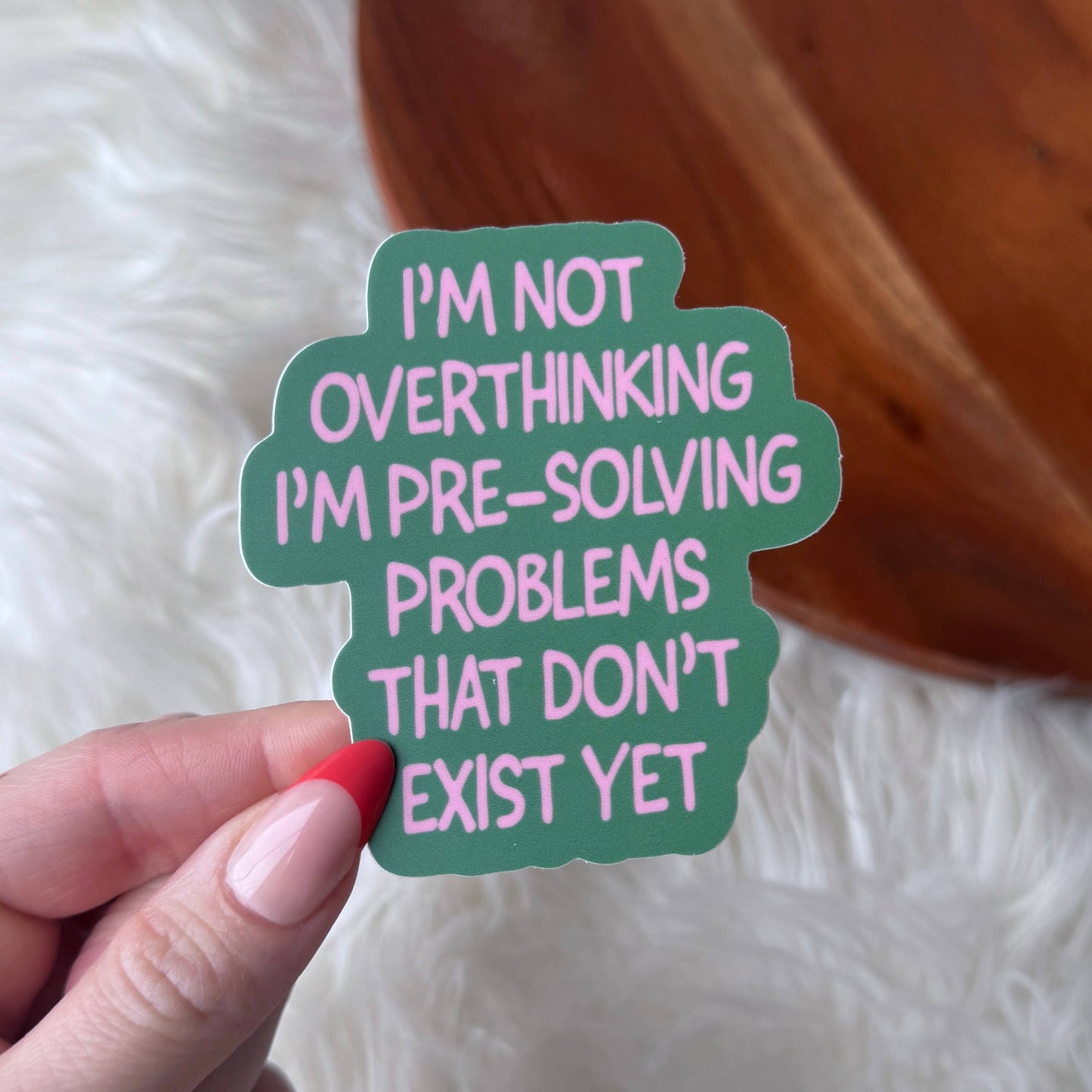 Overthinking Sticker